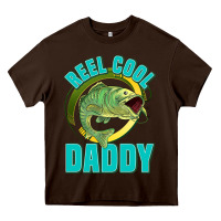 Chocolate Brown reel cool daddy Heavy Core Tee - Jasminsmagicworld