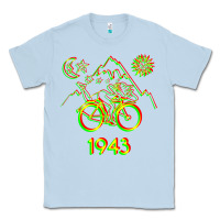 Dusty Blue Bicycle Day 1943 LSD Acid Hofmann Trip Classic Tee - trangStudio