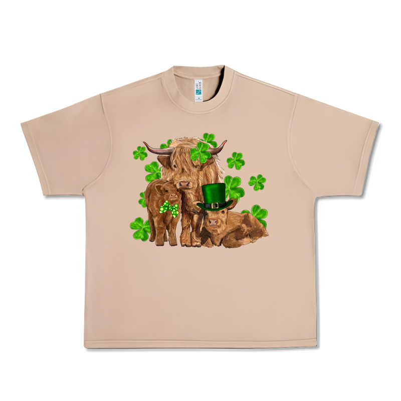 St Patrick's Day Cow Family Urban Heavy Tee by RanaPortraitStore | Teevron