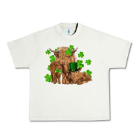 Pistachio st patrick's day cow family Urban Heavy Tee - RanaPortraitStore