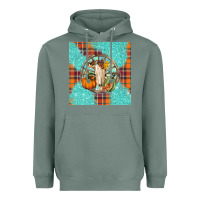 Sage fall bull skull Heavyweight Hoodie - BarkalooDesign