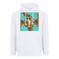 White fall bull skull Heavyweight Hoodie - BarkalooDesign