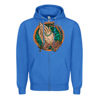 True Royal god bless you Zipper Hoodie - RacoonDesign