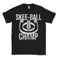Black Distressed Skeeball - Skee-ball Champ - Traveling Carnival Classic Tee - trangStudio