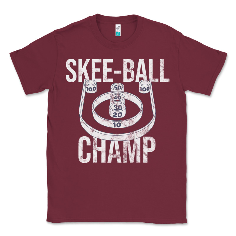 Distressed Skeeball - Skee-ball Champ - Traveling Carnival Classic Tee by trangStudio | Teevron
