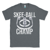 Charcoal Heather Distressed Skeeball - Skee-ball Champ - Traveling Carnival Classic Tee - trangStudio