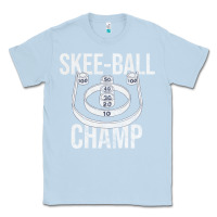 Dusty Blue Distressed Skeeball - Skee-ball Champ - Traveling Carnival Classic Tee - trangStudio