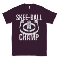 Plum Distressed Skeeball - Skee-ball Champ - Traveling Carnival Classic Tee - trangStudio