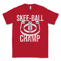 Red Distressed Skeeball - Skee-ball Champ - Traveling Carnival Classic Tee - trangStudio