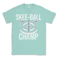 Seafoam Distressed Skeeball - Skee-ball Champ - Traveling Carnival Classic Tee - trangStudio