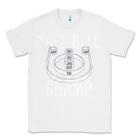 White Distressed Skeeball - Skee-ball Champ - Traveling Carnival Classic Tee - trangStudio