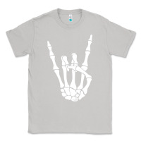 Moon Dust halloween skeleton hand horns rock n roll music lover tank top Classic Tee - trangStudio