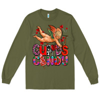 Army Green cupids candy olivia Long Sleeve Tee - OliviaCreatesArt