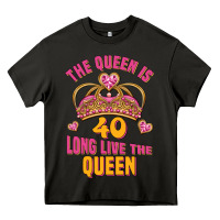 Asphalt the queen is 40 long live the queen Heavy Core Tee - Jasminsmagicworld