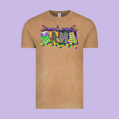 Mardi Gras Mama Vintage Tee Designed By Cowgirlartshop