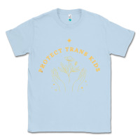 Dusty Blue Protect Trans Kids Classic Tee - trangStudio