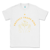 White Protect Trans Kids Classic Tee - trangStudio