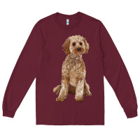 Burgundy cockapoo Long Sleeve Tee - RanaPortraitStore
