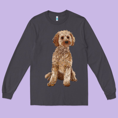 Cockapoo Long Sleeve Tee Designed By Ranaportraitstore