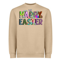 Mushroom Happy Easter Heavyweight Sweatshirt - CowhideDigitalArt