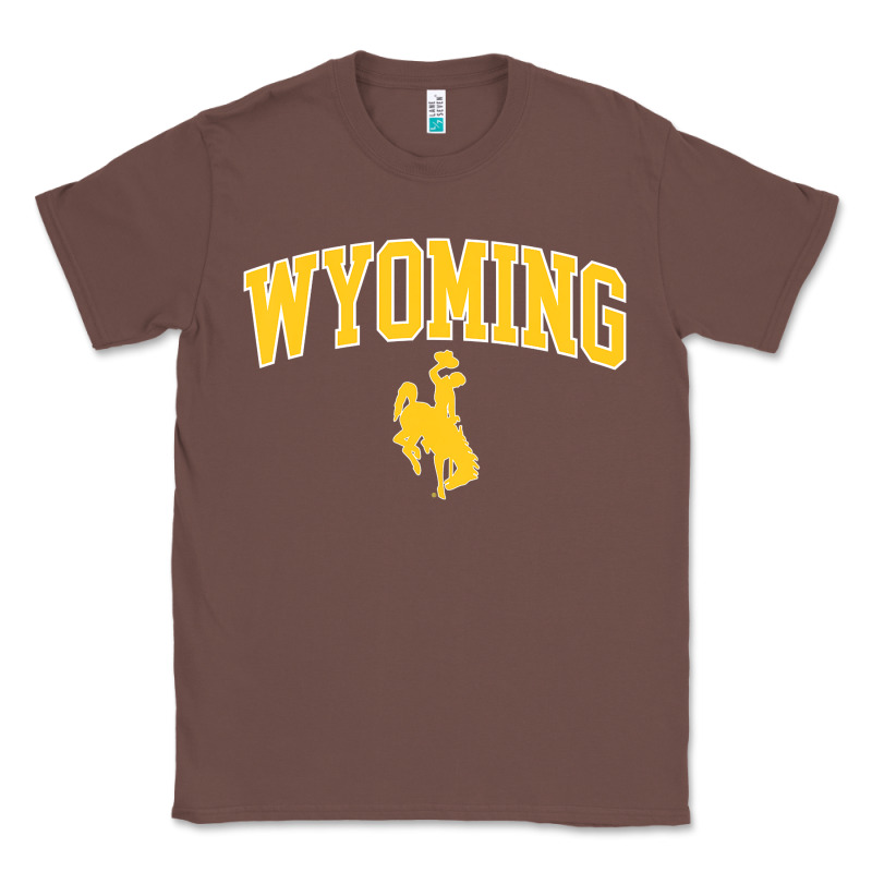 Kids Wyoming Cowboys Apparel Fan Favorite Brown Arch Classic Tee by trangStudio | Teevron