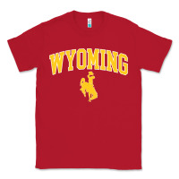 Red Kids Wyoming Cowboys Apparel Fan Favorite Brown Arch Classic Tee - trangStudio