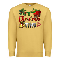 Antique Gold it's Christmas time Premium Sweatshirt - BarkalooDesign