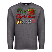 Charcoal Heather it's Christmas time Premium Sweatshirt - BarkalooDesign