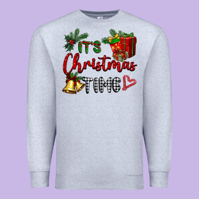 It's Christmas Time Premium Sweatshirt Designed By Barkaloodesign