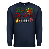 Navy it's Christmas time Premium Sweatshirt - BarkalooDesign