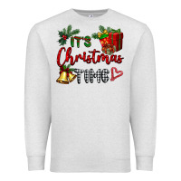 Oatmeal Heather it's Christmas time Premium Sweatshirt - BarkalooDesign