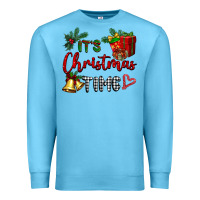 Ocean Blue it's Christmas time Premium Sweatshirt - BarkalooDesign
