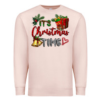 Pale Pink it's Christmas time Premium Sweatshirt - BarkalooDesign