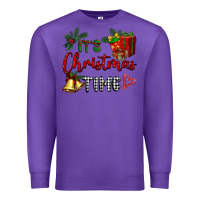 Purple it's Christmas time Premium Sweatshirt - BarkalooDesign