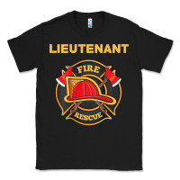 Black fire rescue lieutenant department  for firefighters Classic Tee - trangStudio