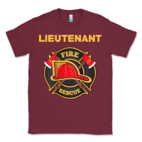 Burgundy fire rescue lieutenant department  for firefighters Classic Tee - trangStudio