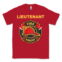 Red fire rescue lieutenant department  for firefighters Classic Tee - trangStudio