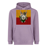 Lavender christmas alpacas Heavyweight Hoodie - BarkalooDesign
