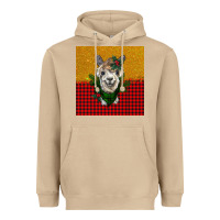 Mushroom christmas alpacas Heavyweight Hoodie - BarkalooDesign
