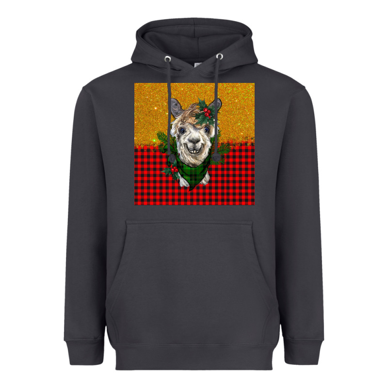 Christmas Alpacas Heavyweight Hoodie by BarkalooDesign | Teevron