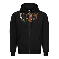 Black hockey mom Zipper Hoodie - RacoonDesign