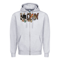Heather Grey hockey mom Zipper Hoodie - RacoonDesign
