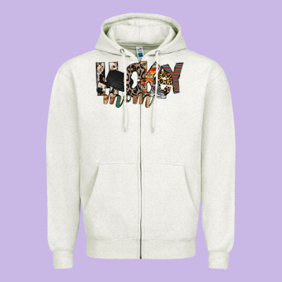 Hockey Mom Zipper Hoodie Designed By Racoondesign