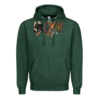 Sports Green hockey mom Zipper Hoodie - RacoonDesign