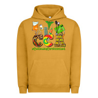 Pigment Peanut Butter cca  countinuing care assistant juneteenth Urban Hoodie - AdoDesignShop