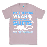 Lilac My Friends Wear Tight Rubber Suits  Scuba Diving & Diver Classic Tee - trangStudio