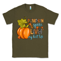 Army Green Pumpkin spice and livin' my best life Classic Tee - RanaPortraitStore