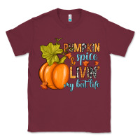 Burgundy Pumpkin spice and livin' my best life Classic Tee - RanaPortraitStore