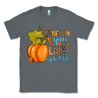Charcoal Heather Pumpkin spice and livin' my best life Classic Tee - RanaPortraitStore