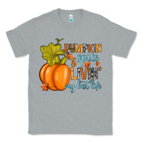 Heather Grey Pumpkin spice and livin' my best life Classic Tee - RanaPortraitStore